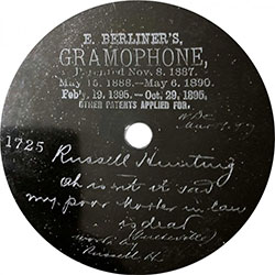 Berliner's Gramophone 1725